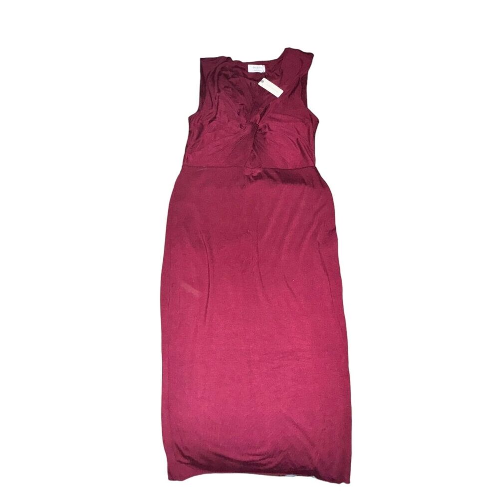 Bailey 44 Melda Knotted Cutout Dress Size M Wine Red Knee Length Sleeveless NWT